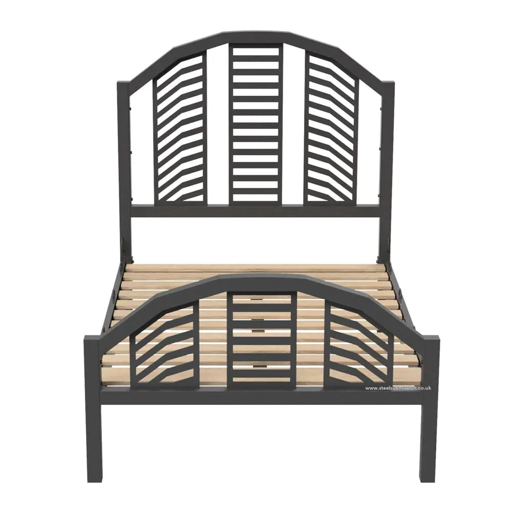 BDSM Bondage Bed Frame With Curved Headboard - Image 2