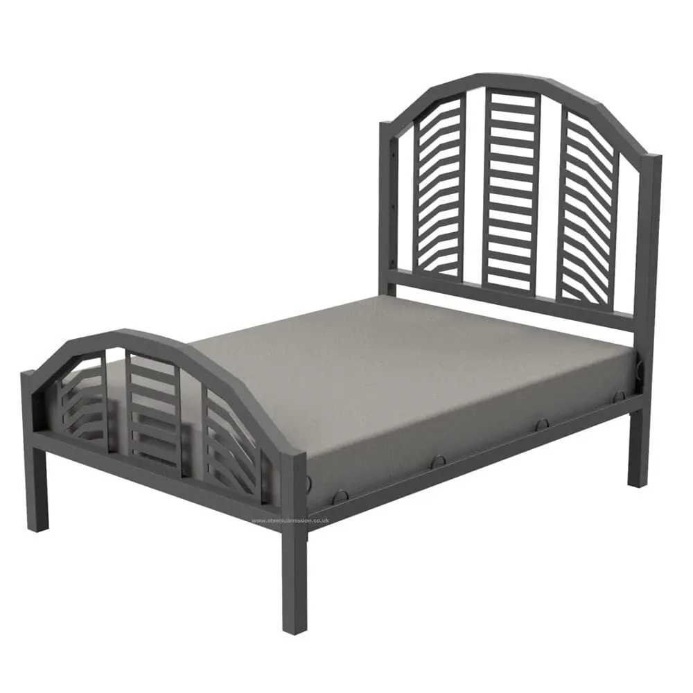 BDSM Bondage Bed Frame With Curved Headboard - Image 4