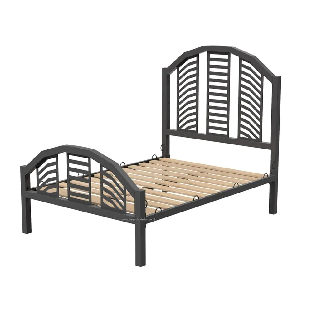 BDSM Bondage Bed Frame With Curved Headboard