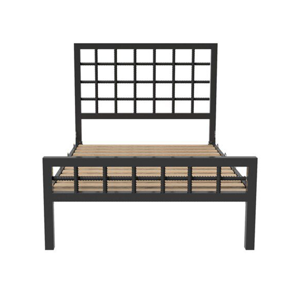 BDSM Bondage Bed Frame With Rebar Headboard - Image 3