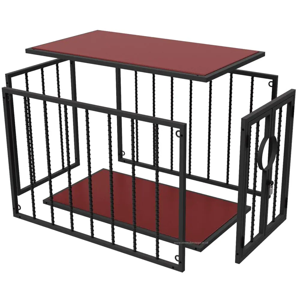 Dismantlable BDSM Bondage Cage With Padded Top - Image 2