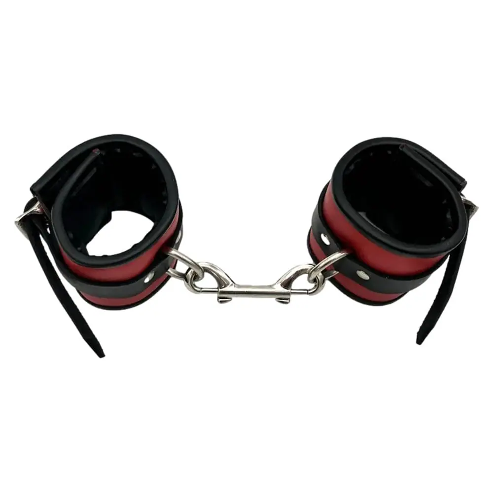 Pair of Real Leather Wrist Cuffs - Image 6