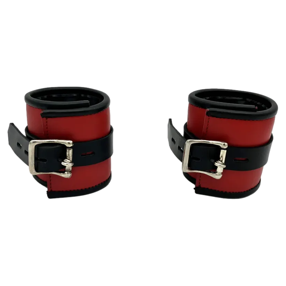 Pair of Real Leather Wrist Cuffs - Image 3