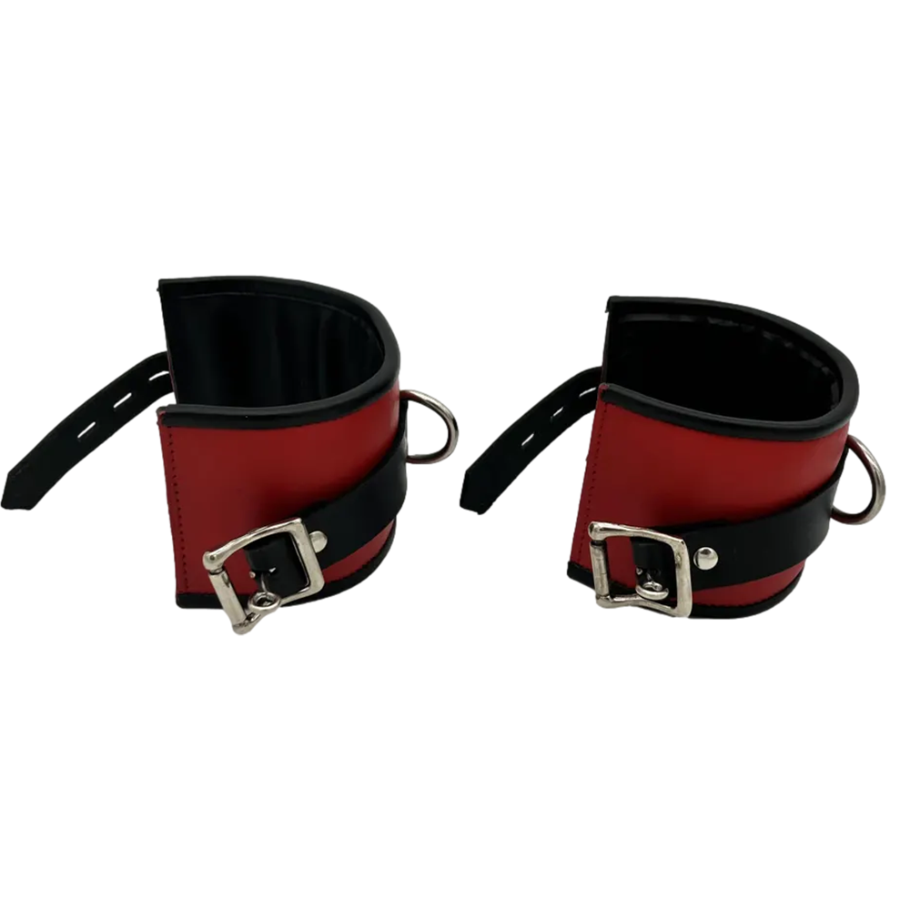 Pair of Real Leather Wrist Cuffs - Image 4