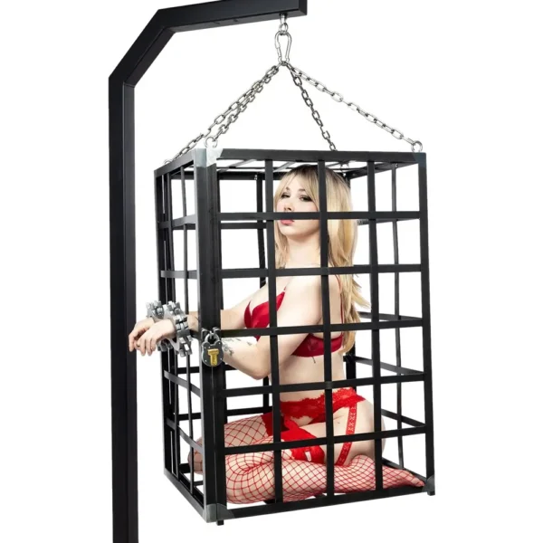 Hanging Woven Steel BDSM Cage - Ex-Display - Image 7